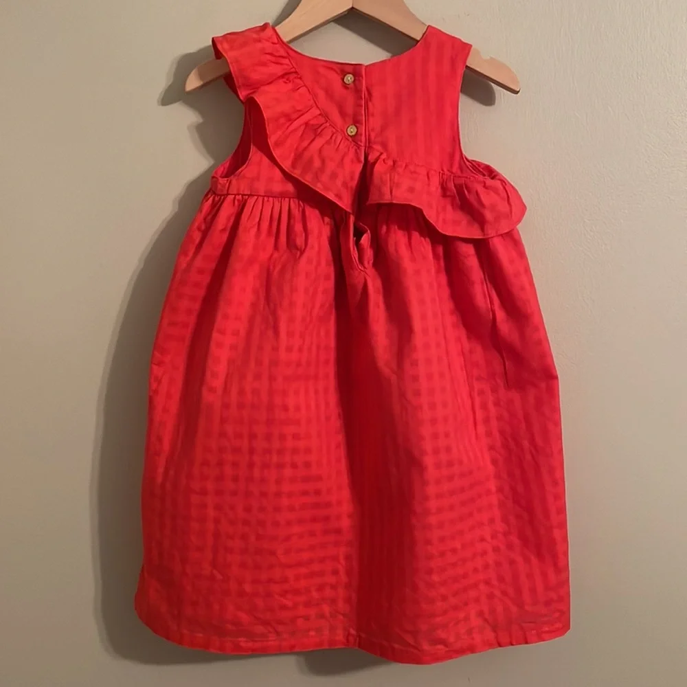 Bright Orange Girls Gymboree Dress Size 4T Gorgeous!